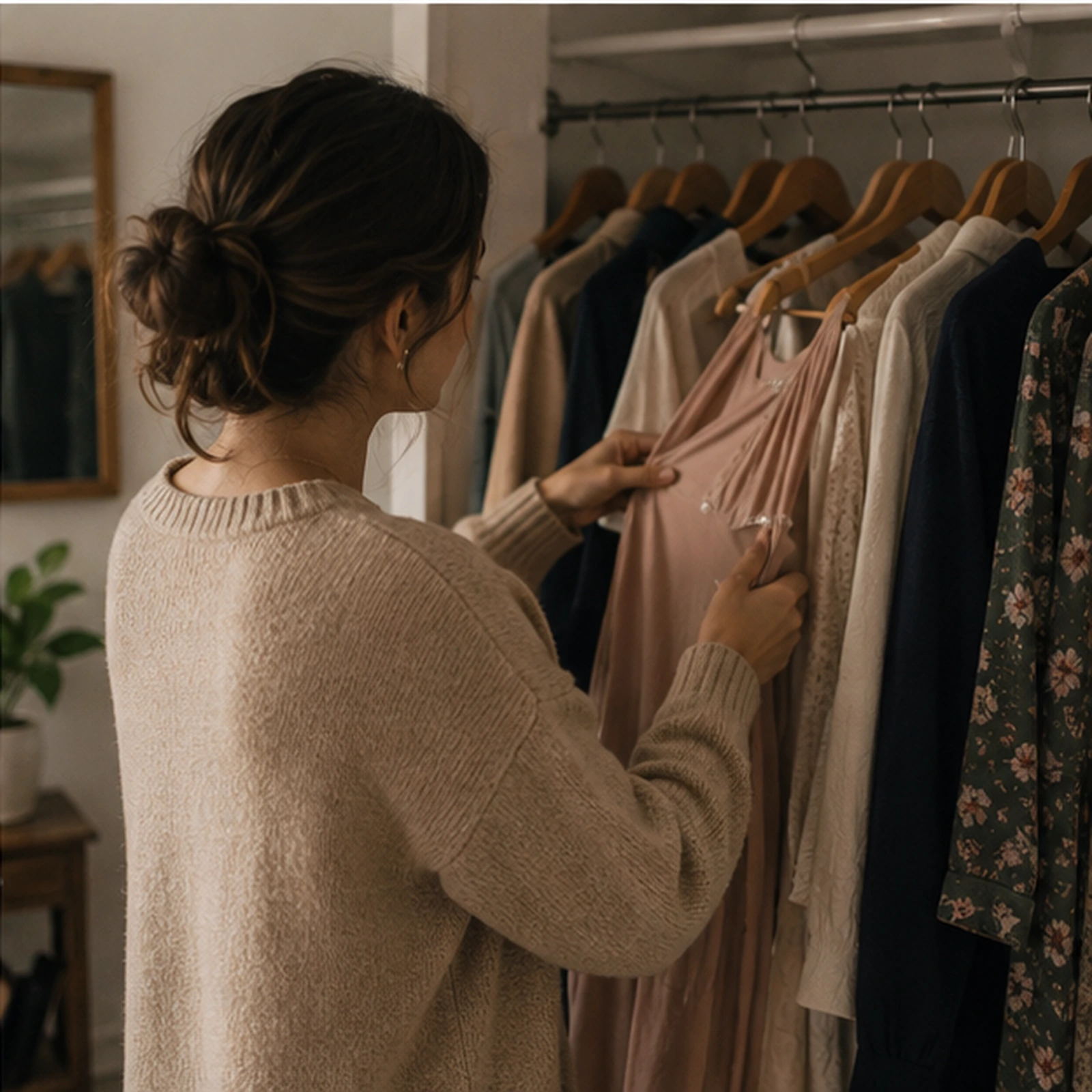 Roupas dispostas sobre a cama — nova fase