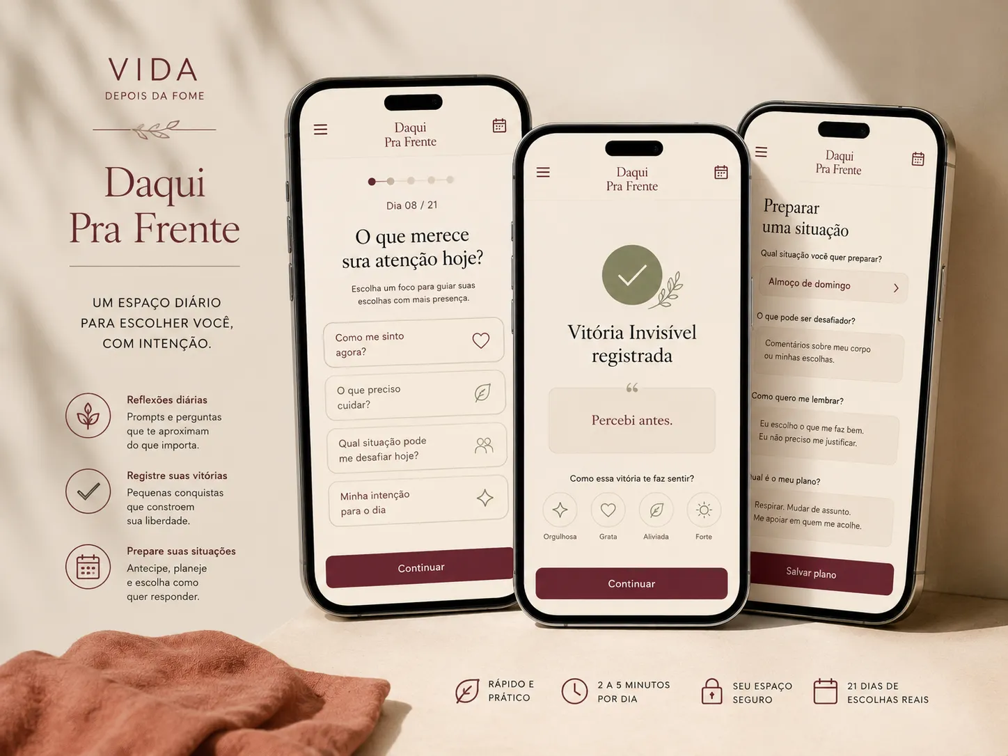 Mockup do Daqui Pra Frente